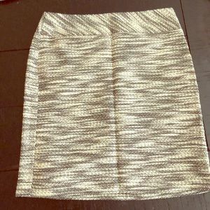 Loft black and white skirt